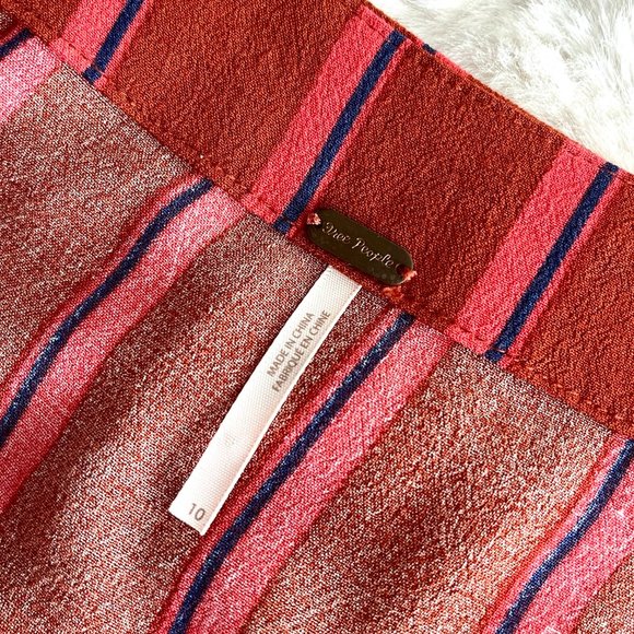 LIKE NEW Free People Sydney Printed Midi Skirt with Slit - Picture 7 of 8